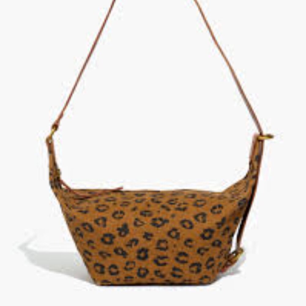 The Canvas Sling Bag in Leopard Love